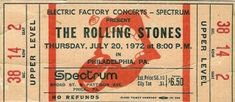 The Rolling Stones ticket