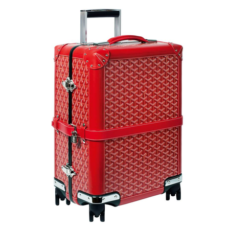 red goyard suitcase