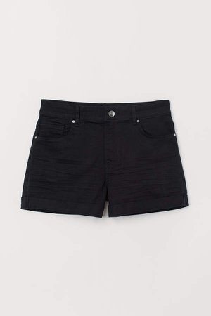 Short Twill Shorts - Black