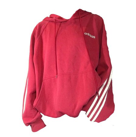 adidas red hoodie