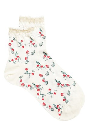 Anna Sui Cherry Crew Socks (Nordstrom Exclusive) | Nordstrom