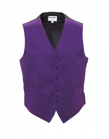 men's purple suit vest