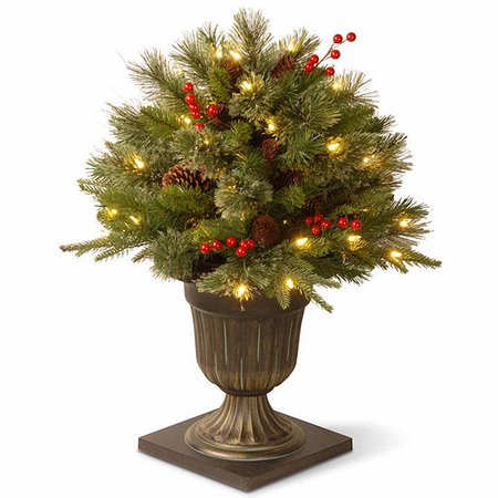 National Tree Co. 2 Foot Feel-Real Colonial Porch Pre-Lit Christmas Tree