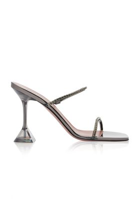 Gilda Crystal-Embellished Pvc Sandals By Amina Muaddi | Moda Operandi