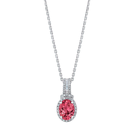 Pink Tourmaline necklace