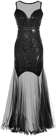 Amazon.com: Women's 1920s Vintage Sequin Dresses Dresses mesh Long Dresses Dresses : Clothing, Shoes & Jewelry