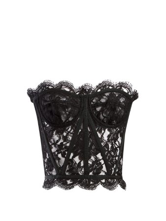 Scallop-edged lace bustier top | Dolce & Gabbana | MATCHESFASHION.COM