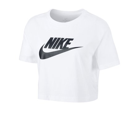 Nike white crop top