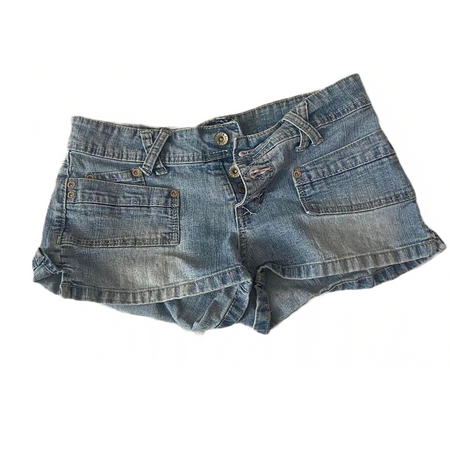 mini micro hean denim shorts