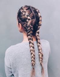 platinum hair half braids - Google Search