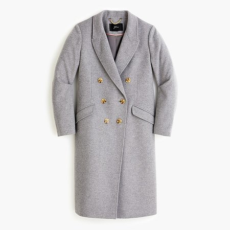 J.Crew: Double-breasted Topcoat In Wool Cashmere