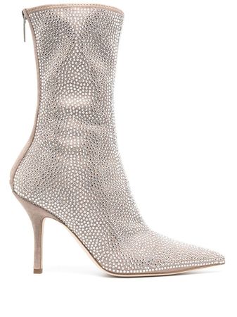 Paris Texas crystal-embellished 105mm Pointed Boots - Farfetch