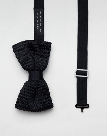 Religion | Religion wedding knitted bow tie in black