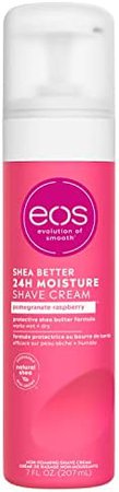Amazon.com: eos Shea Better Shaving Cream for Women- Pomegranate Raspberry | Shave Cream, Skin Care and Lotion with Shea Butter and Aloe | 24 Hour Hydration | 7 fl oz, (600) : Beauty & Personal Care