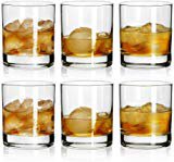 Amazon.com | Whiskey Glasses-Premium 11 OZ Scotch Glasses Set of 6 /Old Fashioned Whiskey Glasses/Perfect Gift for Scotch Lovers/Style Glassware for Bourbon/Rum glasses/Bar whiskey glasses, Clear: Old Fashioned Glasses