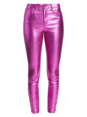 RtA - Madrid Metallic Leather Pants - saks.com