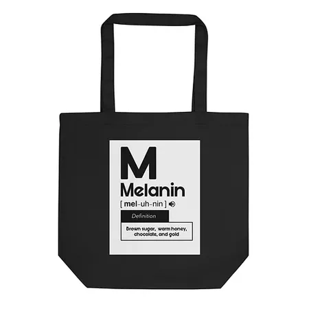 "Melanin" Eco Tote Bag | Fame Culture
