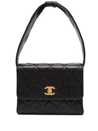 Chanel Pre-Owned 1992 Diamond Quilted Flap Handbag - Farfetch