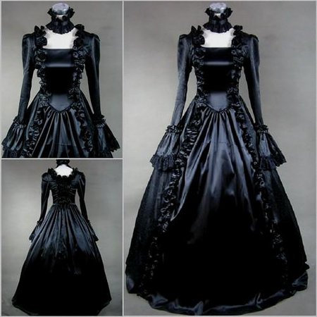 Goth wedding dress
