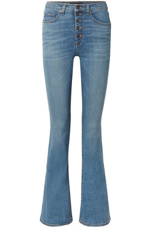 Veronica Beard | Beverly high-rise flared jeans | NET-A-PORTER.COM