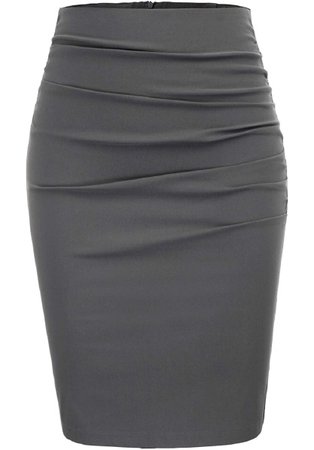 dark gray pencil skirt