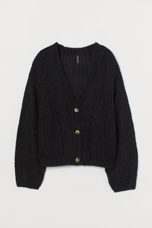 Knit Cardigan - Black