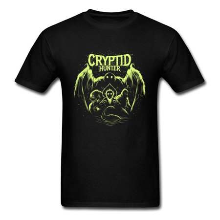 Cryptid Hunter Darkness Creature T Shirt Summer/Fall Religion Monster Tops & Tees Big Size 3XL Navy Nerd T Shirt Designer|T-Shirts| - AliExpress