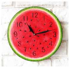 Watermelon Clock - Pinterest