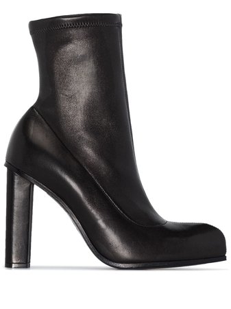 Alexander McQueen 110mm Leather Ankle Boots - Farfetch