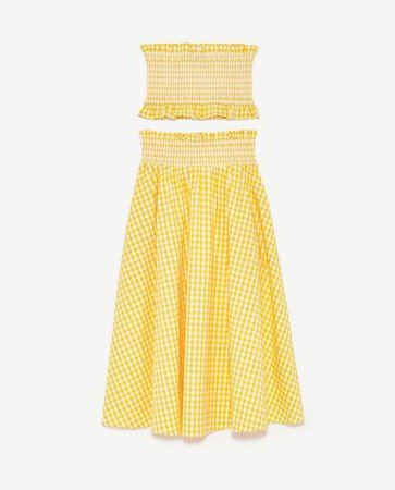 Image 8 of GINGHAM CHECK SKIRT AND TOP from Zara | Clothes, Fashion, Summer dresses