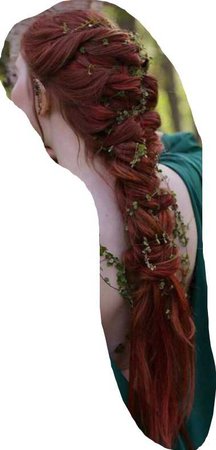 red hair braid