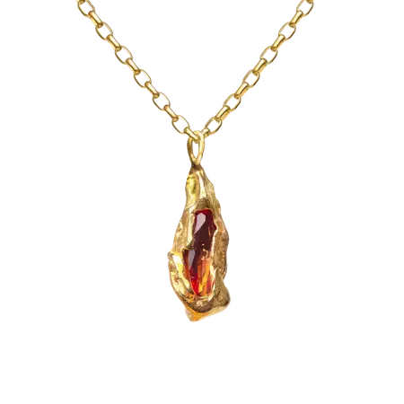 NARANJA - Handmade gold plated necklace | Simuero