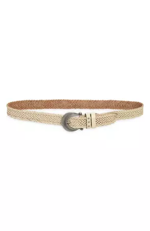 Free People Brix Woven Leather Belt | Nordstrom