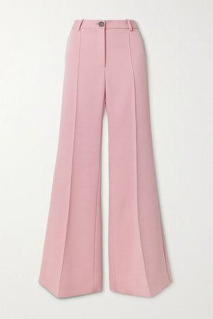 Baby pink Twill flared pants | Peter Do