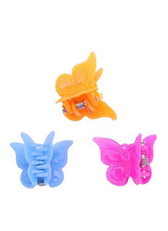 butterfly clip png filler Y2k orange pink blue