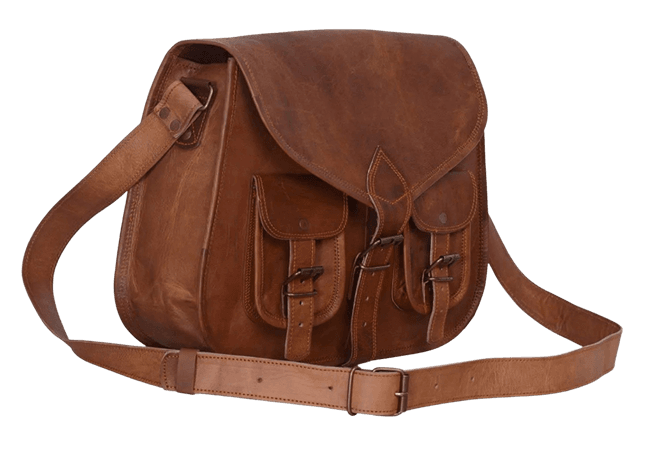 brown satchel
