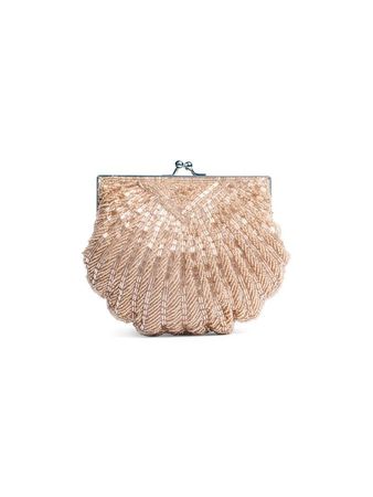 La Regale Iconic Beaded Shell Convertible Clutch on SALE | Saks OFF 5TH
