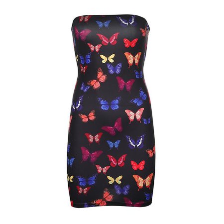 Strapless Butterfly Dress