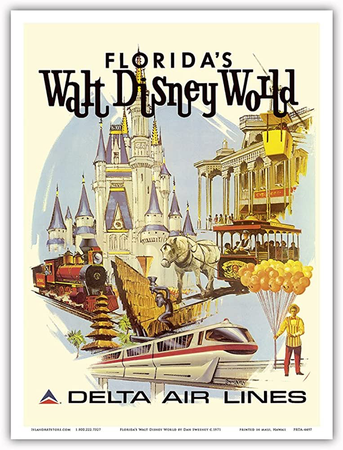 vintage Disney world advertisement