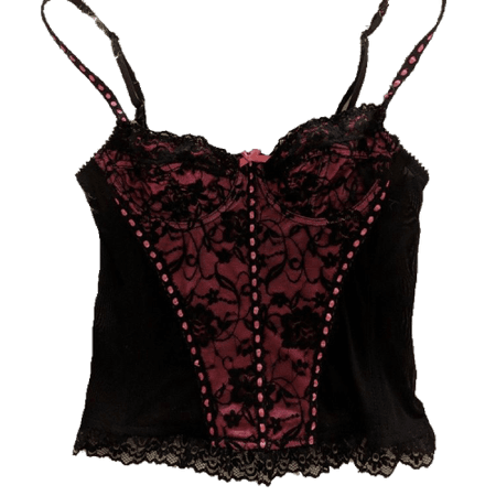 cias pngs // red and black gothic top
