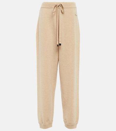 Wool And Cashmere Sweatpants in Beige - Moncler | Mytheresa