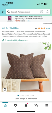 floral brown pillow