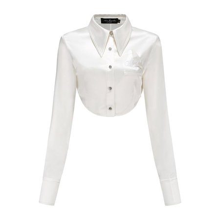 White Millie Crop Top Shirt – Nana Jacqueline