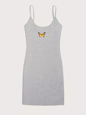 Butterfly Graphic Bodycon Mini Dress | SHEIN USA