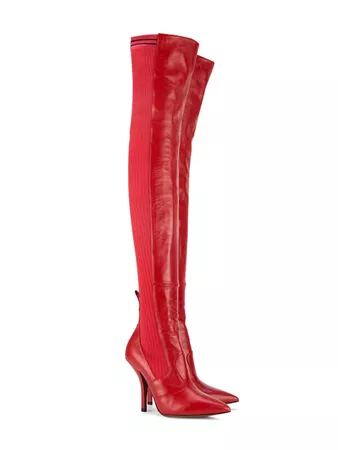 Fendi Rockoko Over The Knee Boots - Farfetch