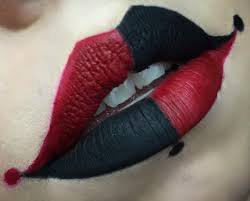 black and red harley quinn makeup - Google Search