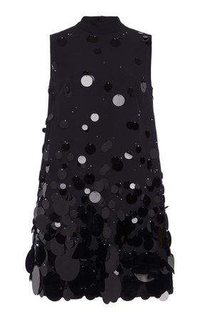 Embellished Crepe Mini Dress by Prada | Moda Operandi