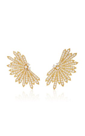 Exclusive 18K Yellow Gold Penacho Earring by Colette Jewelry | Moda Operandi