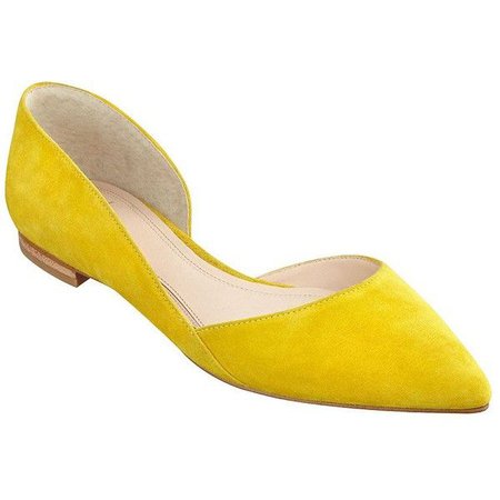 yellow suede flat shoes womens - Google Search