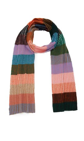 Striped Rib-Knit Cashmere Scarf by The Elder Statesman | Moda Operandi
